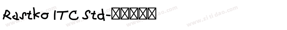 Rastko ITC Std字体转换